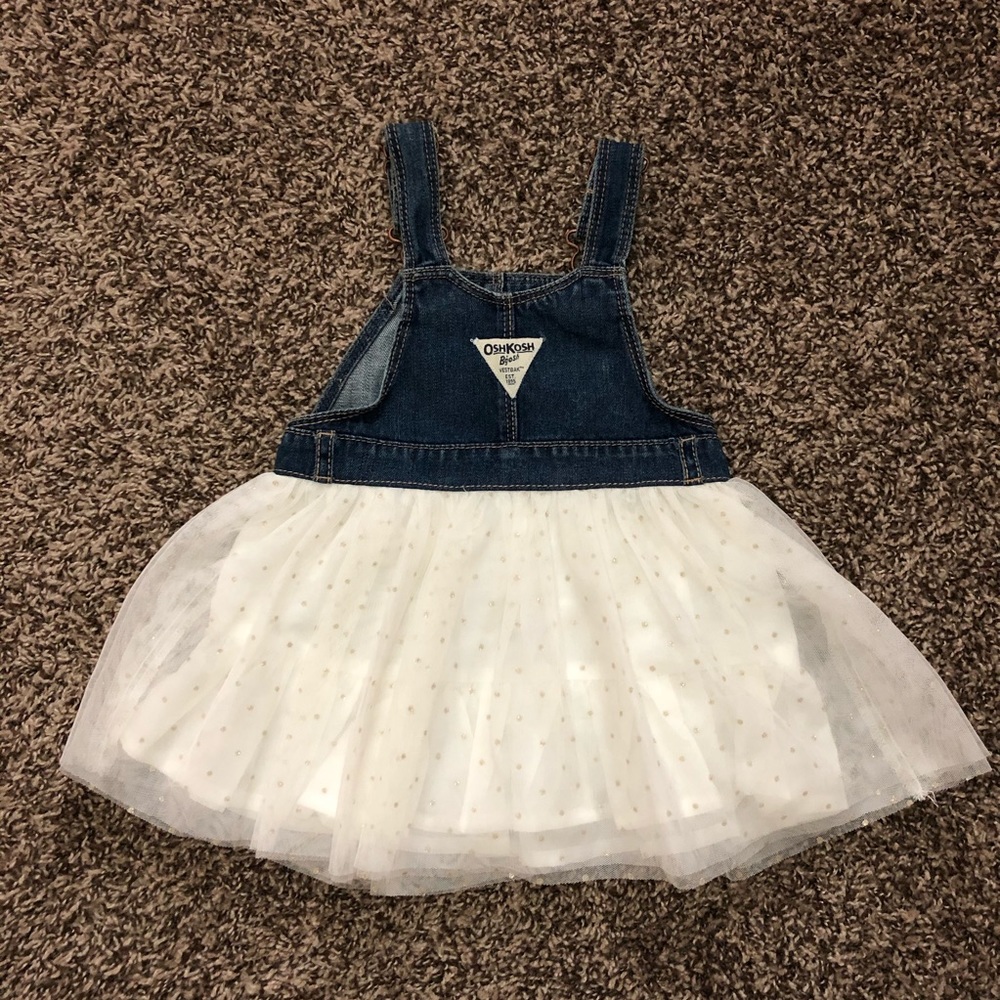 Denim and Ivory Sparkle Tulle Jumper